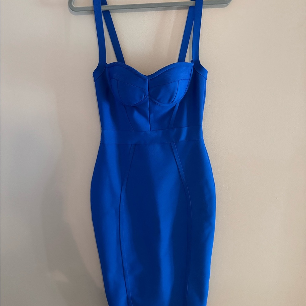 Blue Bandage Bodycon Dress